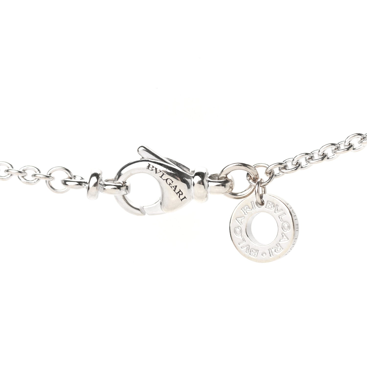Bulgari 18K White Gold B.Zero1 Pendant Necklace 4 of 7