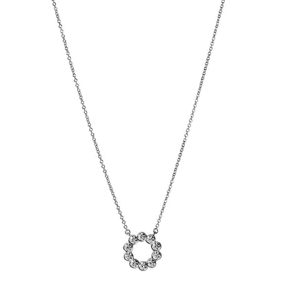 Tiffany Platinum Diamond .60ct Round Jazz Pendant Necklace 1 of 7