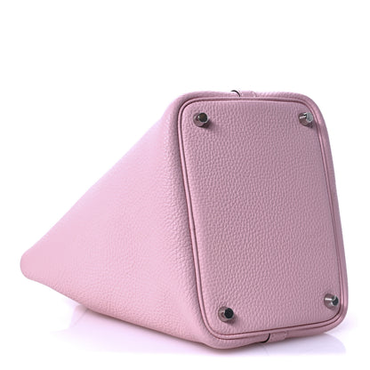 Hermes Taurillon Clemence Picotin Lock 18 PM Rose Sakura 9 of 11