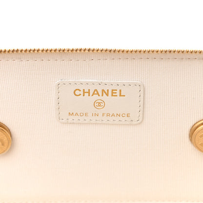 Chanel Lambskin Quilted Punk Essentials Vanity Case With Chain White 6 of 12