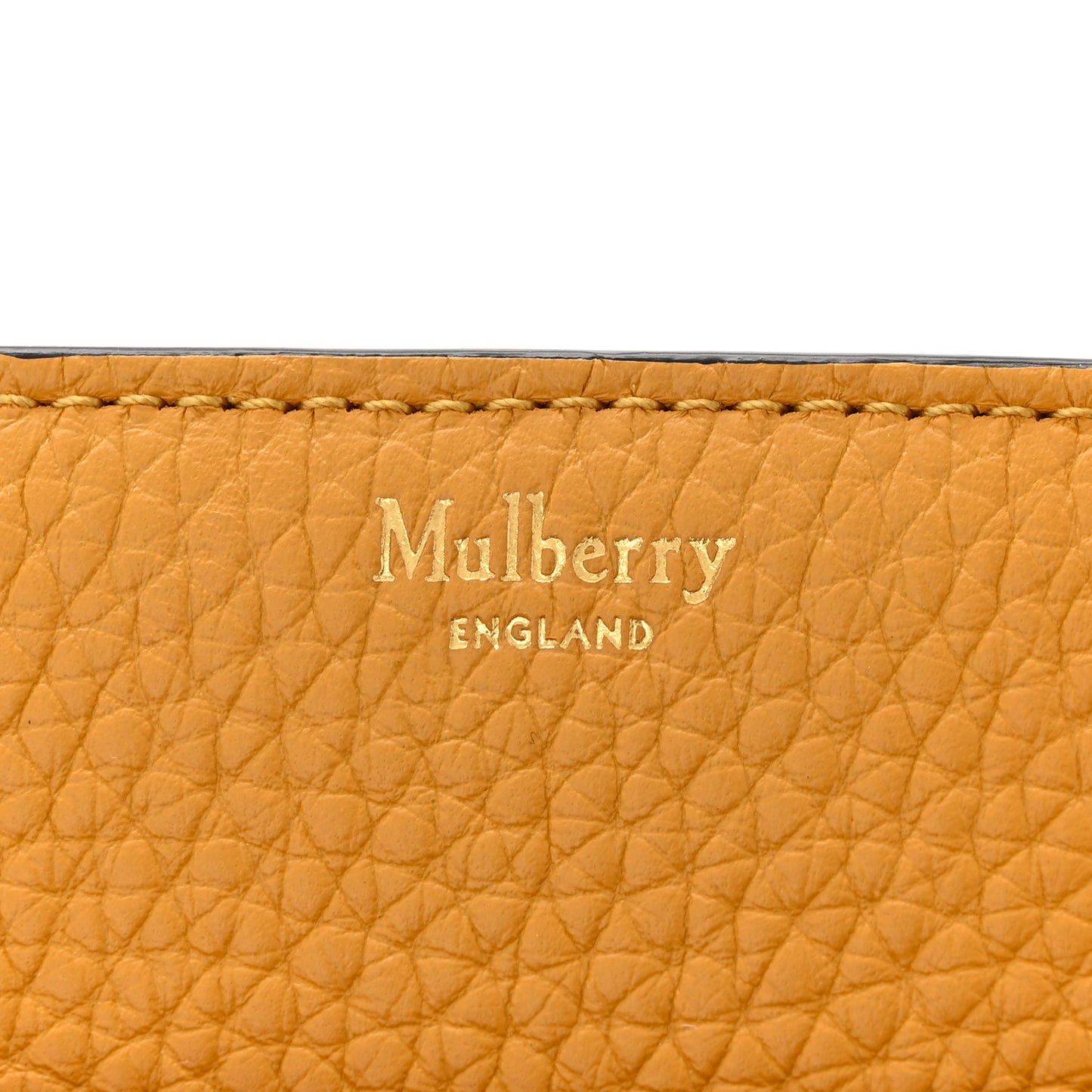 Heavy Grain Calfskin Small Belted Bayswater Tote Deep Amber