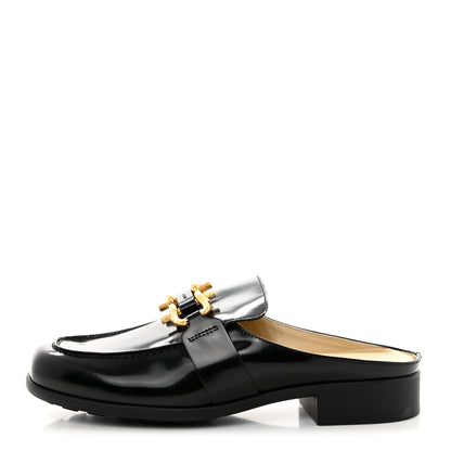 Bottega Veneta Glossy Calfskin Monsieur Loafers 39 Black 1 of 8
