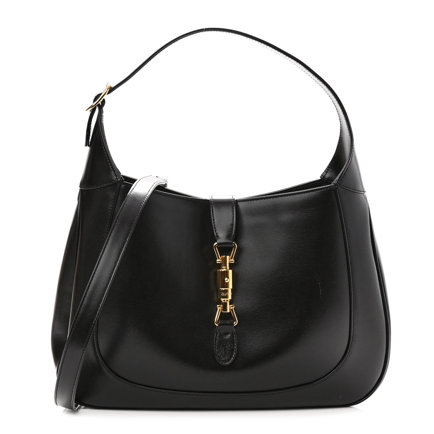 Boarded Dyana Lux Calfskin Medium Jackie 1961 Hobo Black