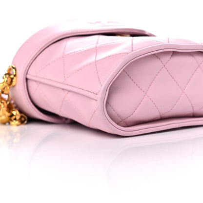 Chanel Lambskin Quilted Tassel Shoulder Bag Pink 21 of 23