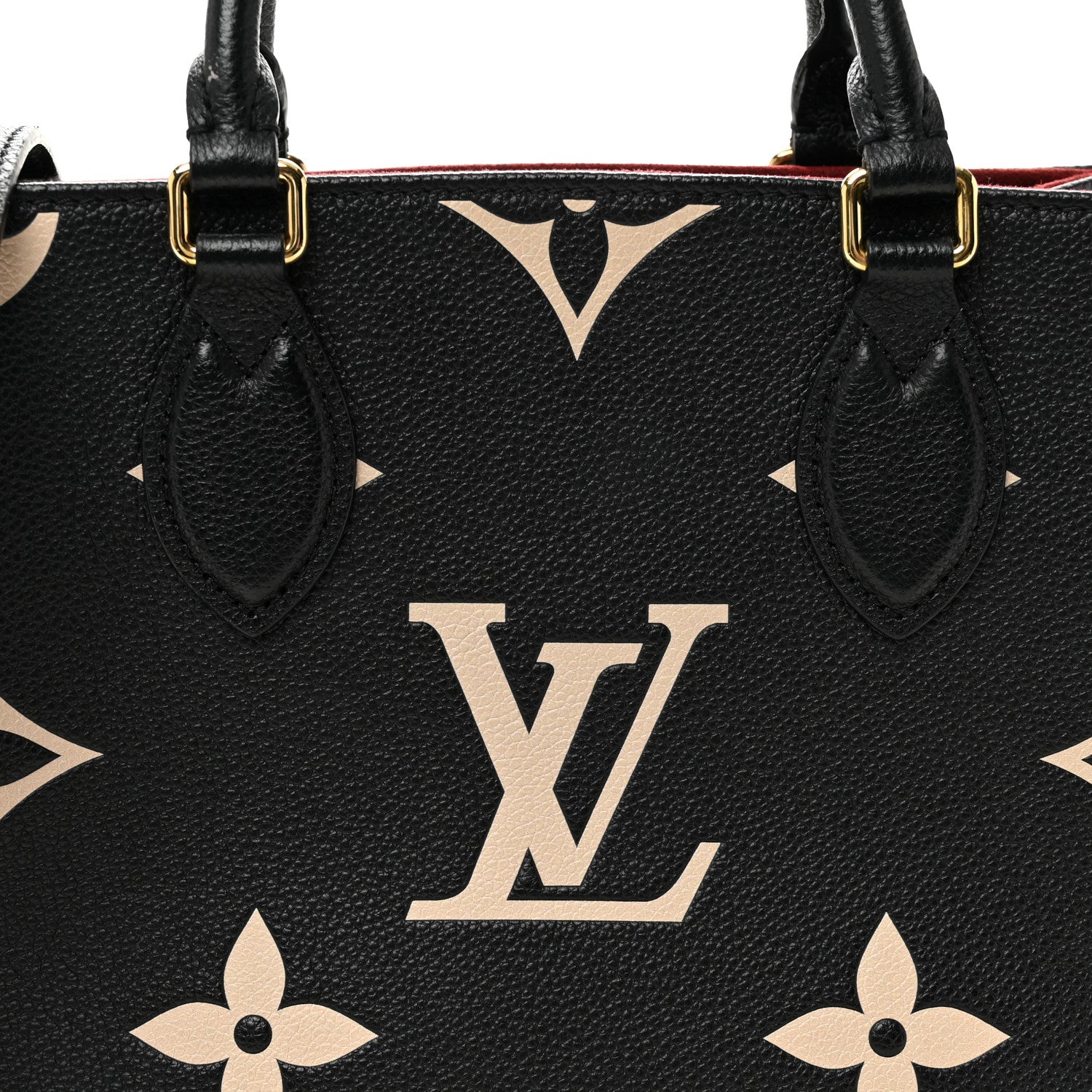 Louis Vuitton Empreinte Monogram Giant Onthego PM Black Beige 7 of 9
