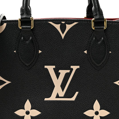 Louis Vuitton Empreinte Monogram Giant Onthego PM Black Beige 7 of 9