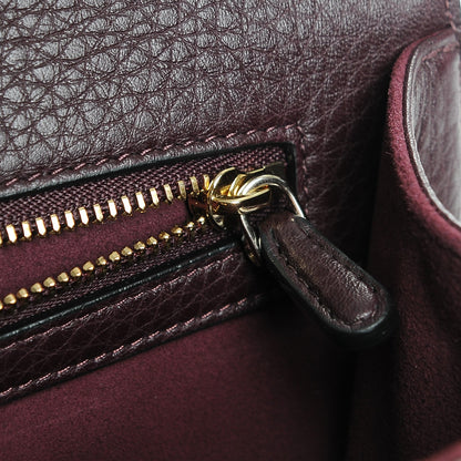 Christian Dior Grained Calfskin Medium Diorama Flap Bag Amaranth 8 of 10