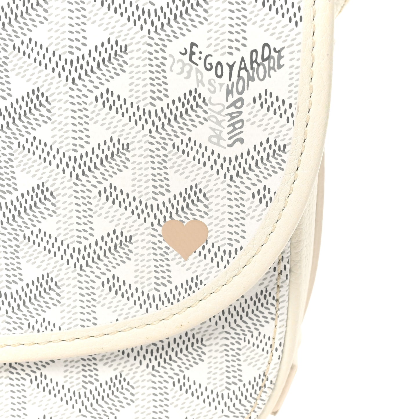 Goyardine Belvedere II PM Messenger Bag White