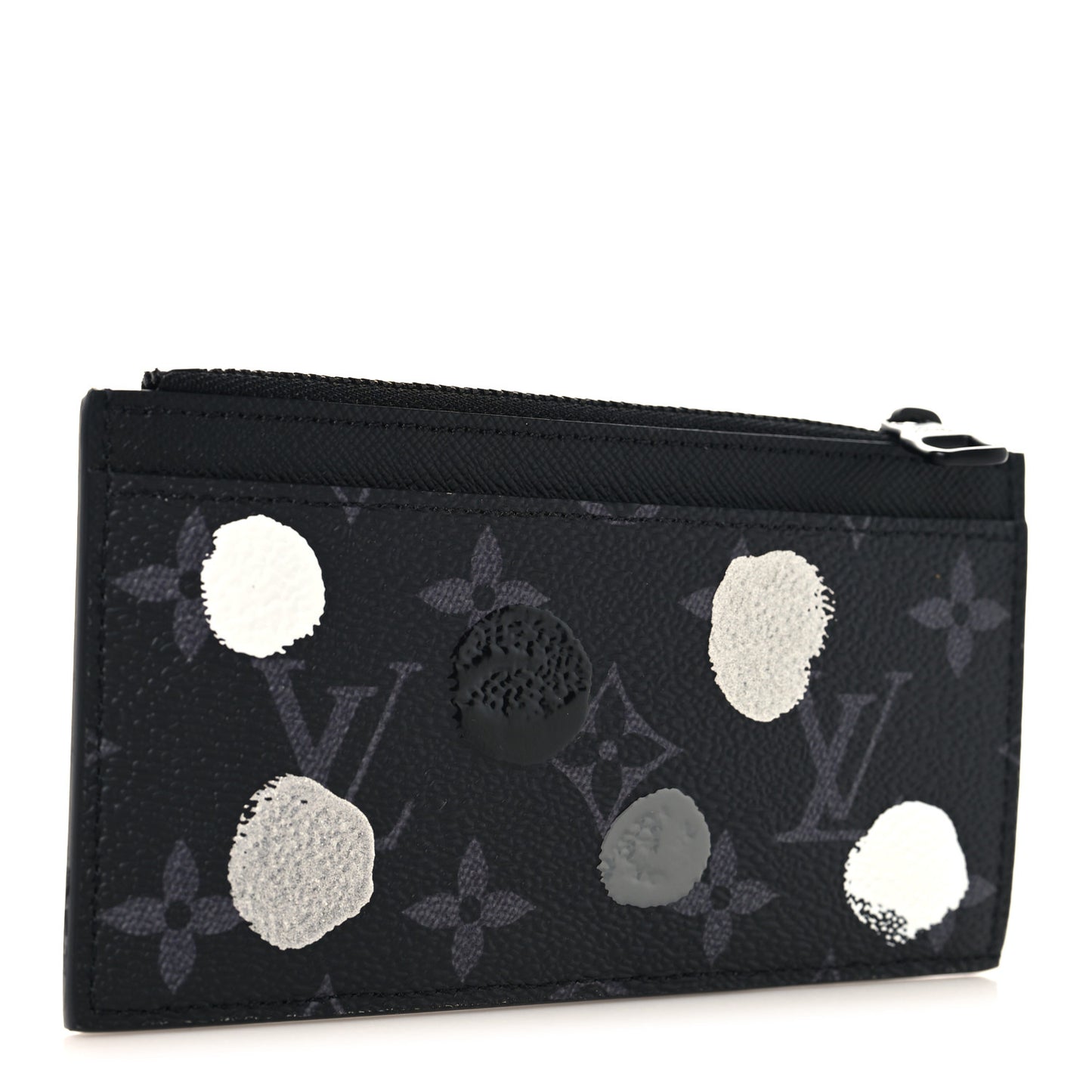 LV X YK Monogram Eclipse Taiga Coin Card Holder