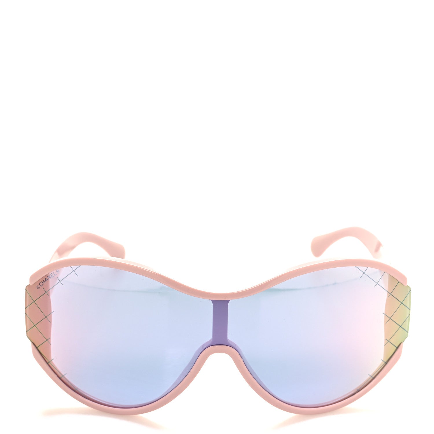 Chanel Acetate Shield Sunglasses 71476 Pink 2 of 7