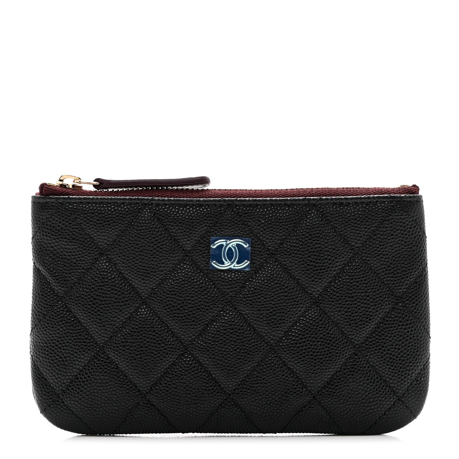 Chanel Caviar Quilted Small Cosmetic Case Black 1 of 8