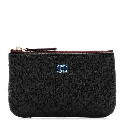 Chanel Caviar Quilted Small Cosmetic Case Black 1 of 8