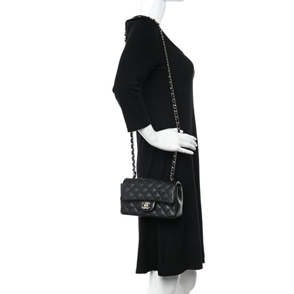 Chanel Caviar Quilted Mini Rectangular Flap Black 2 of 13