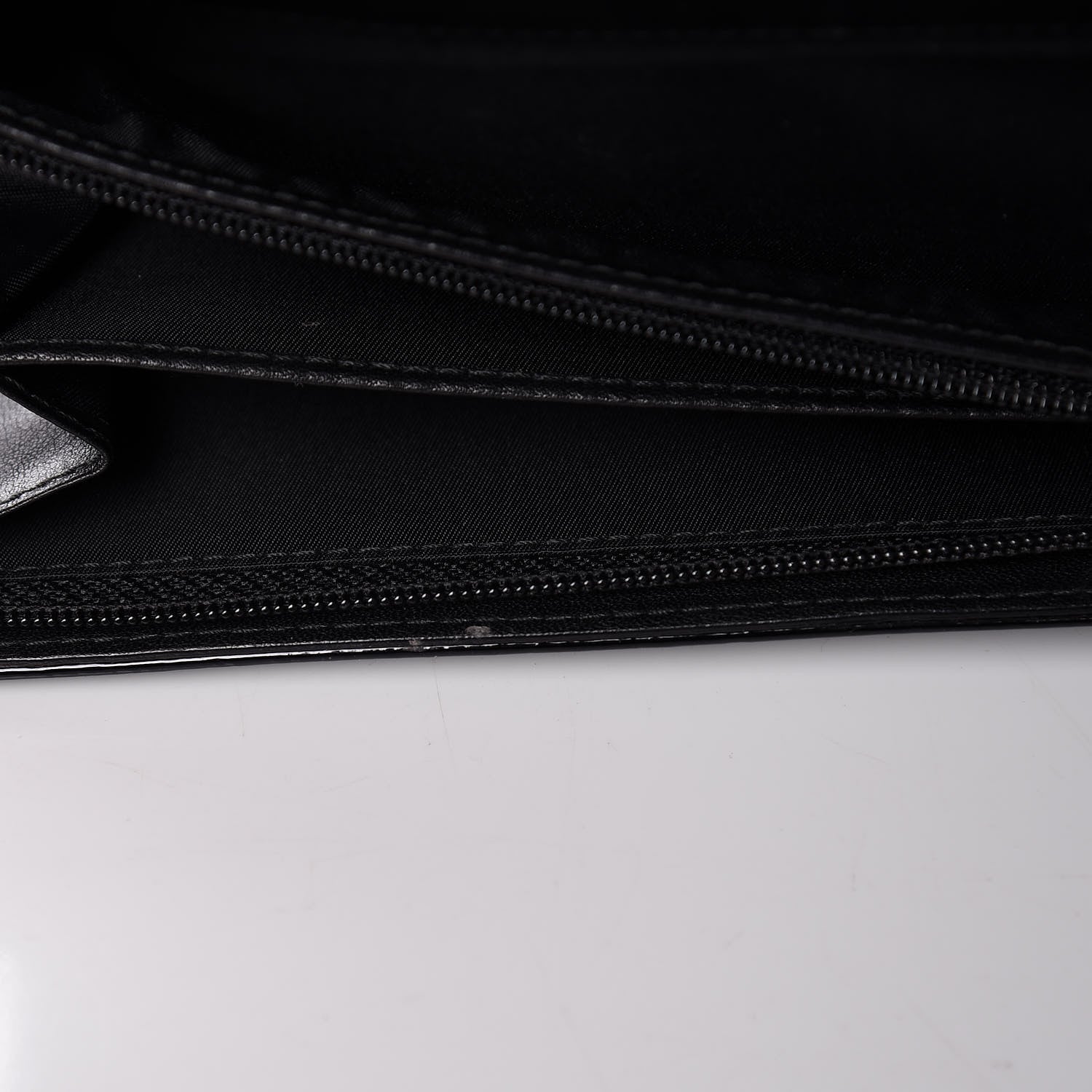 Christian Dior Patent Ultimate Rendez-vous Chain Wallet Black 9 of 11