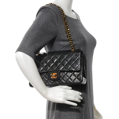 Chanel Lambskin Medium Double Flap Black 2 of 7