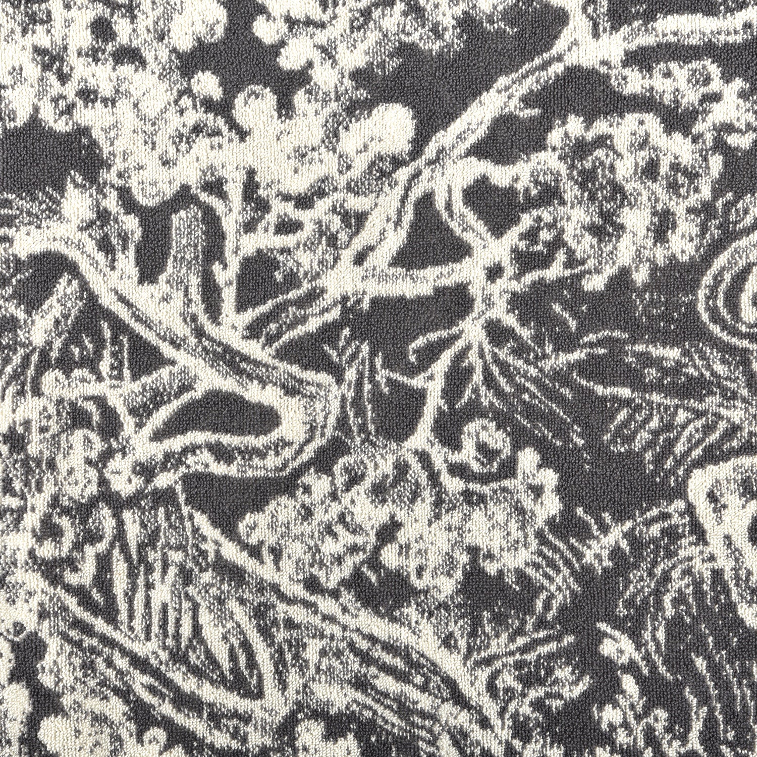 Christian Dior Cotton Toile De Jouy Reverse Towel Grey Ivory 4 of 5