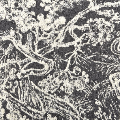 Christian Dior Cotton Toile De Jouy Reverse Towel Grey Ivory 4 of 5
