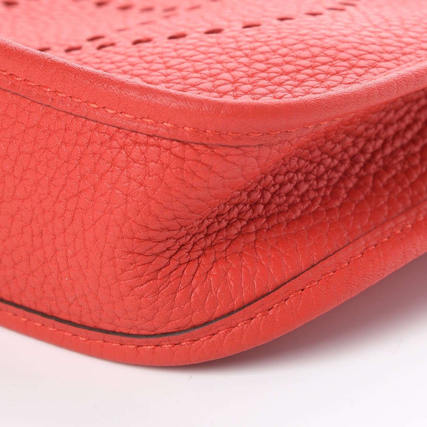 Hermes Taurillon Clemence Evelyne TPM Rouge Tomate 9 of 9