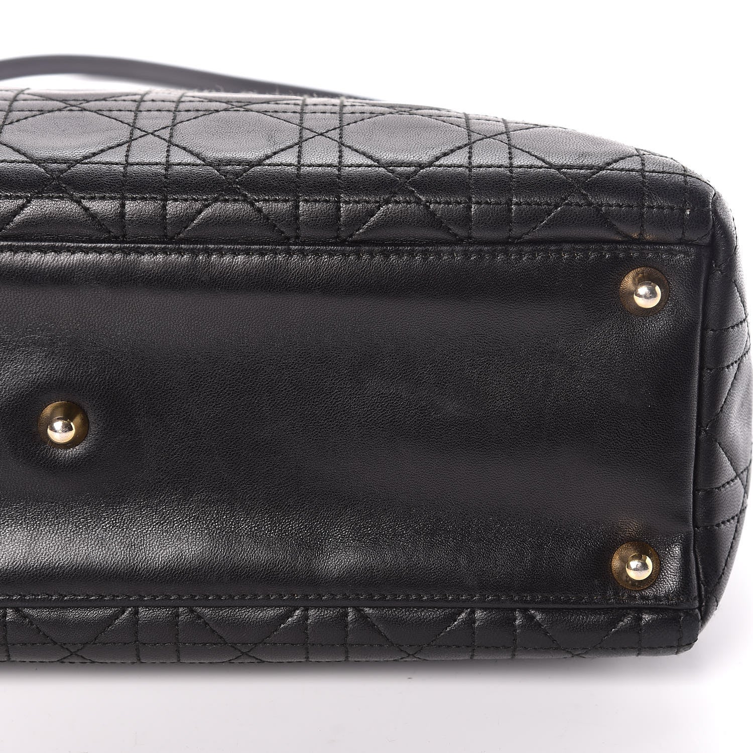 Christian Dior Lambskin Cannage Large Lady Dior Black 17 of 17
