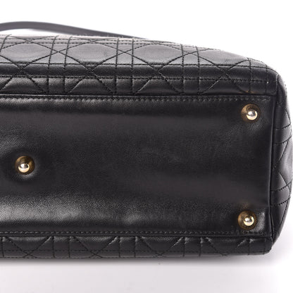 Christian Dior Lambskin Cannage Large Lady Dior Black 17 of 17
