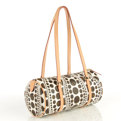 Louis Vuitton Monogram Kusama Pumpkin Dots Papillon 30 White 3 of 7