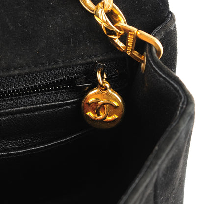 Chanel Suede Quilted Mini Rectangular Flap Black 7 of 10