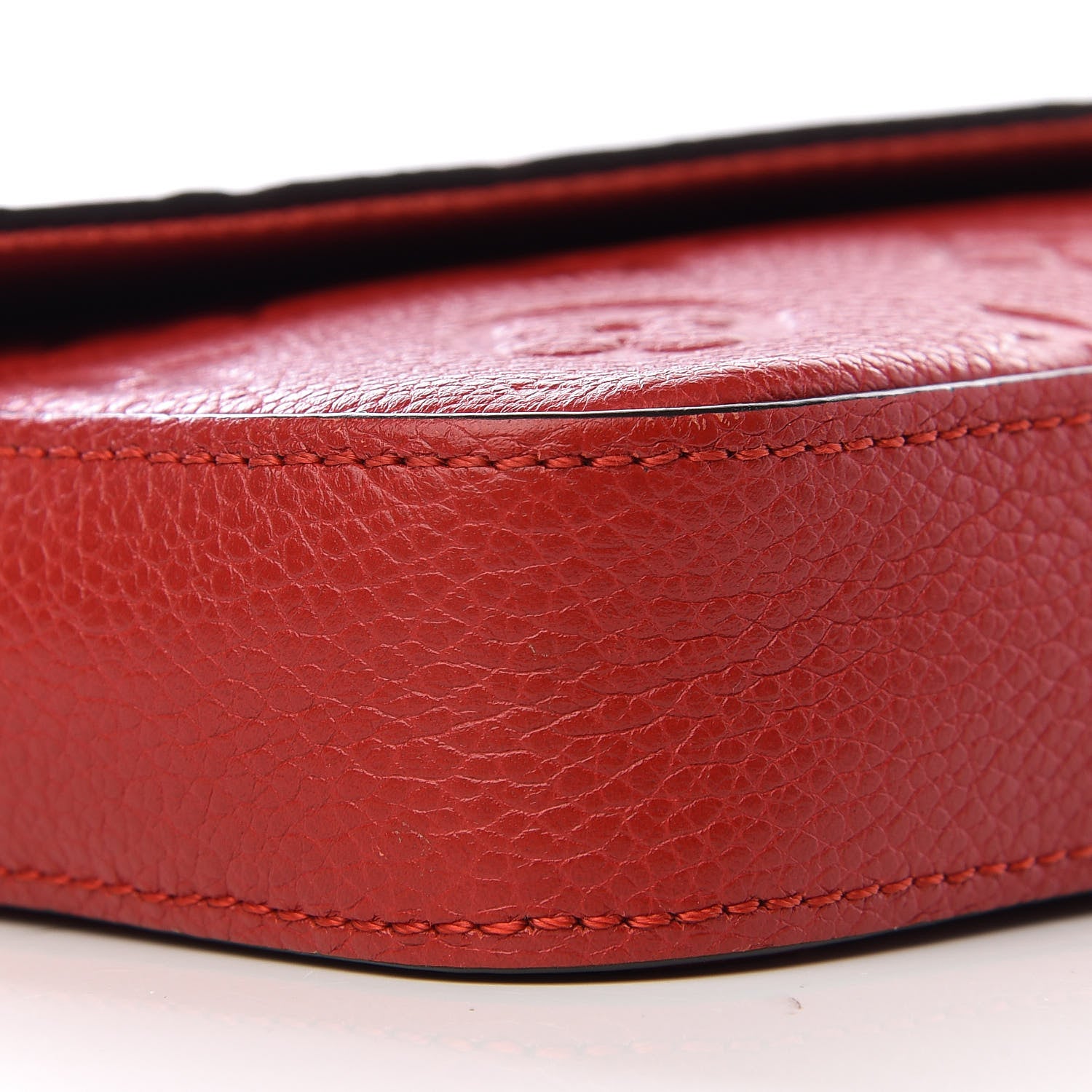 Louis Vuitton Empreinte Pochette Felicie Chain Wallet Cherry 7 of 9