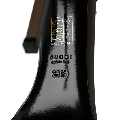 Gucci Calfskin Ursula Ankle Wrap Pumps 38.5 Grey Field 6 of 10