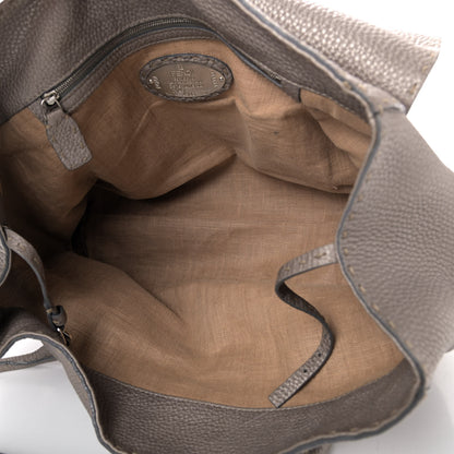 Fendi Cuoio Romano Selleria Large Linda Satchel Peltro 4 of 6