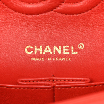 Chanel Lambskin Quilted Medium Double Flap Red 6 of 11