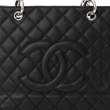 Chanel Caviar Quilted Grand Shopping Tote GST Black 9 of 13