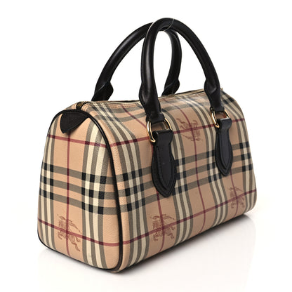 Burberry Haymarket Check Small Chester Bowling Bag Chocolate 3 of 10