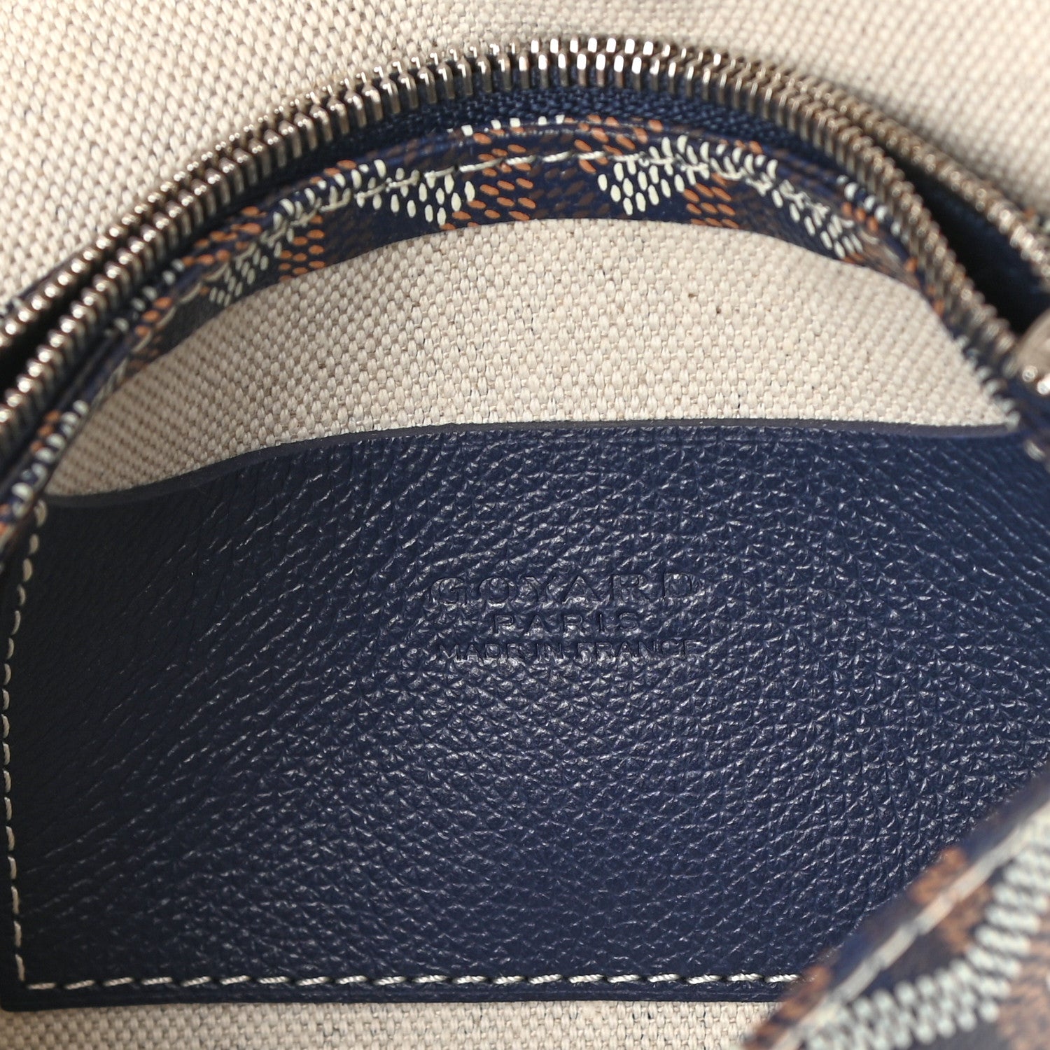 Goyard Goyardine Plumet Wallet Clutch Navy 6 of 7