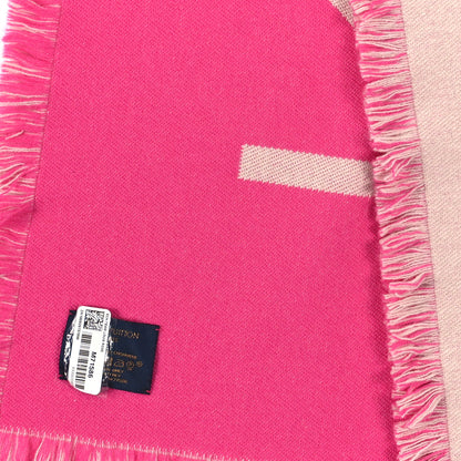 Louis Vuitton Wool Cashmere Echarpes Team Scarf Pink 3 of 3