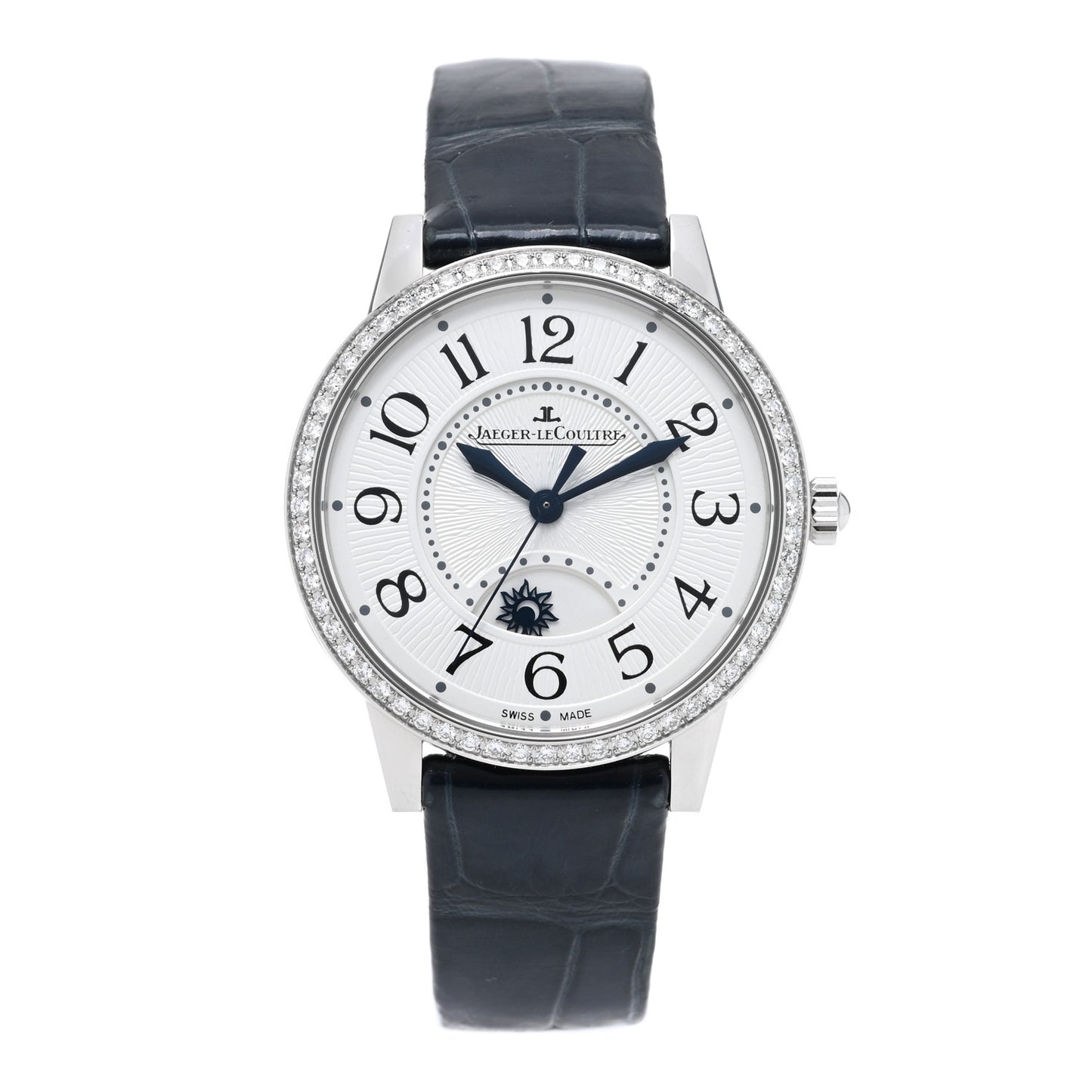 Stainless Steel Alligator Diamond Bezel 34mm Rendez-Vous Classic Day & Night Automatic Watch 344.8.37.S