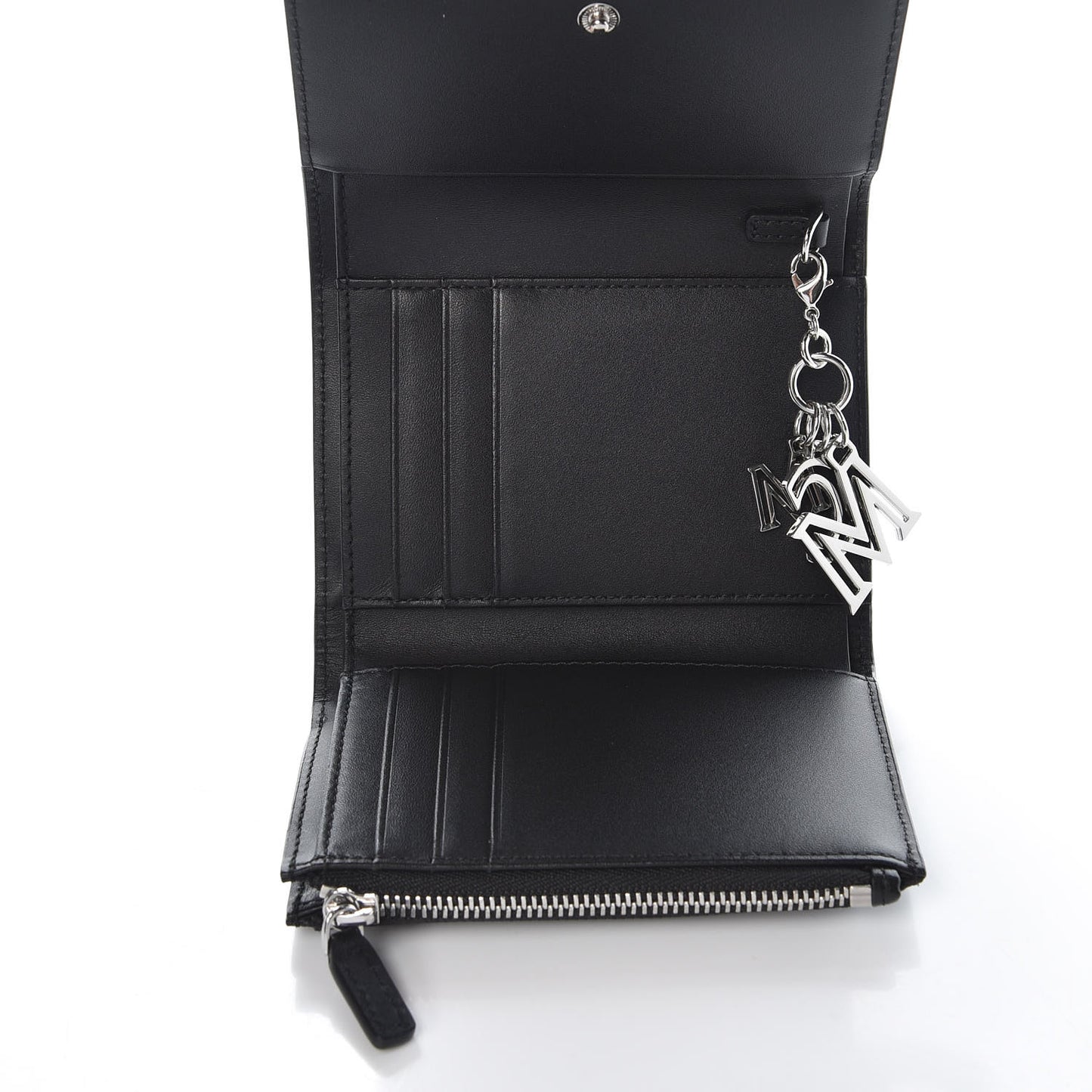 Saffiano Tri-Fold Wallet Black