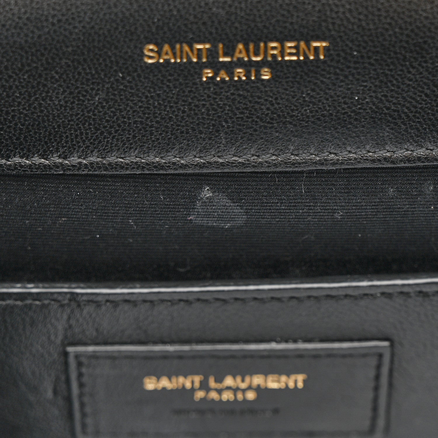 Saint Laurent Lambskin Mixed Matelasse Triquilt Small Monogram Satchel Black 10 of 22