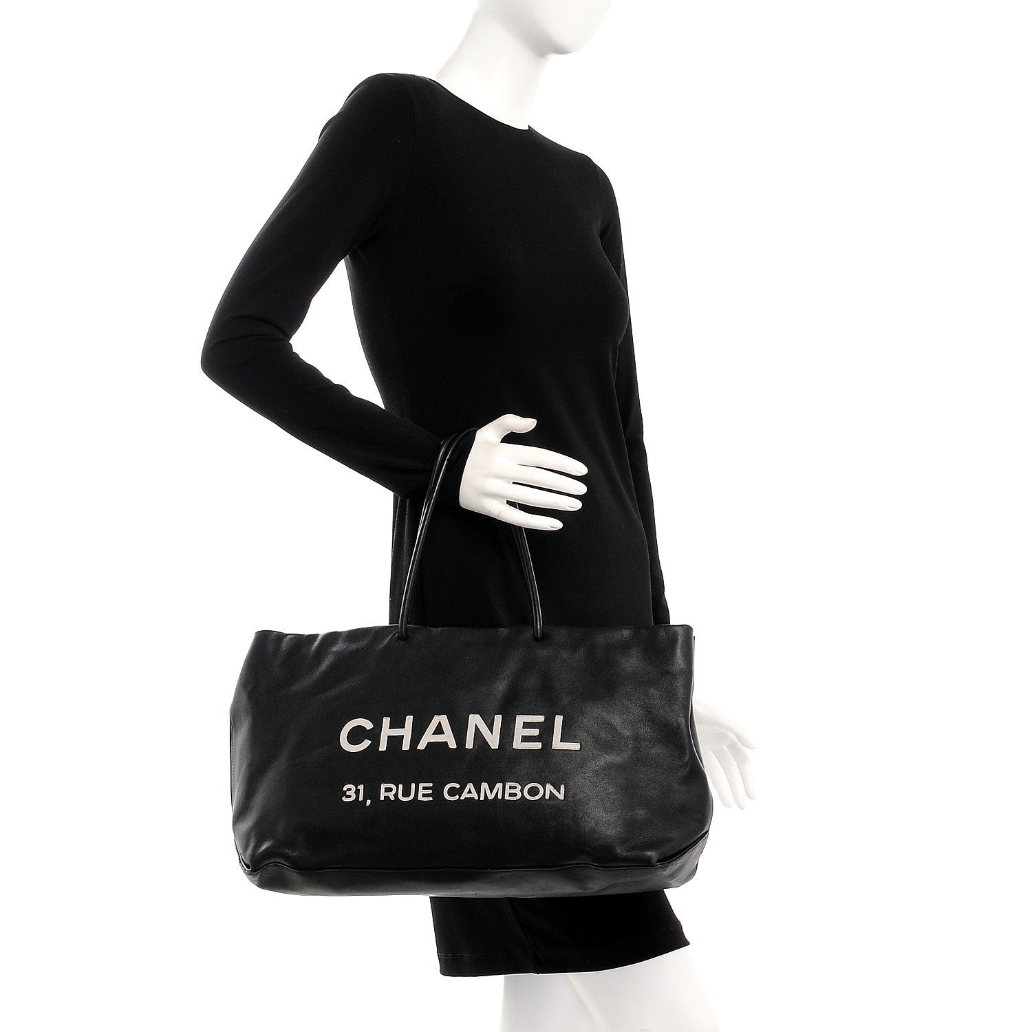 Chanel Calfskin Large Essential 31 Rue Cambon Tote Black 2 of 7