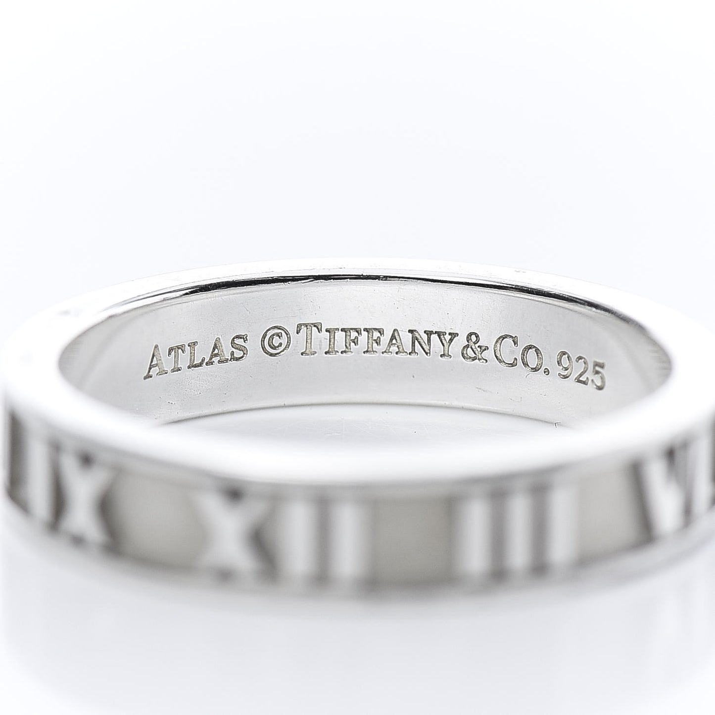 Sterling Silver Narrow Atlas Ring 53 6.5