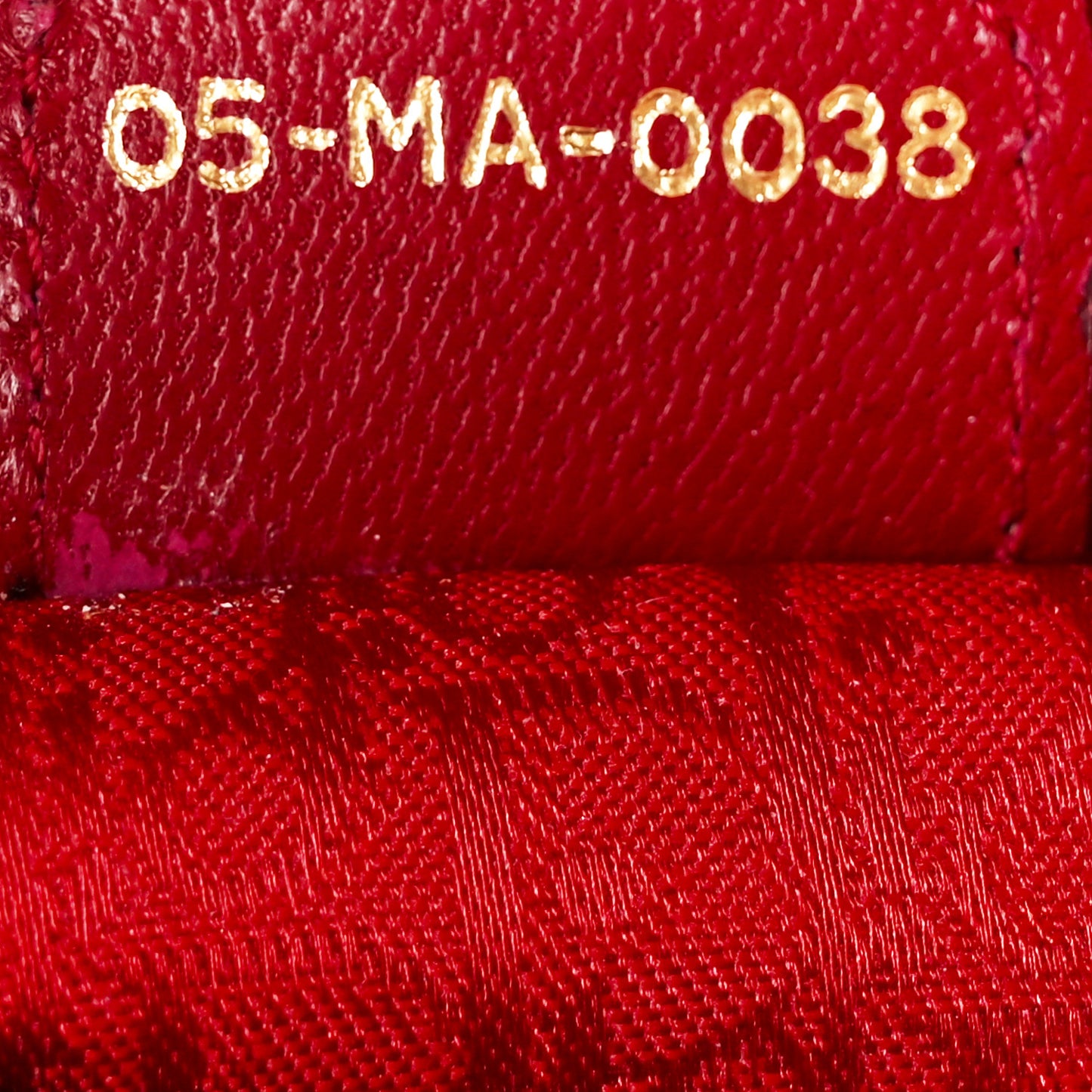 Lambskin Cannage Large Lady Dior Burgundy