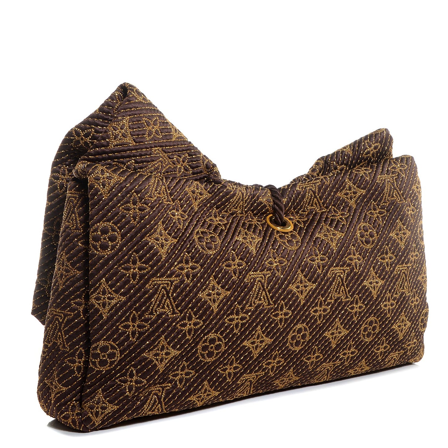 Monogram Metisse African Queen Clutch Coconut
