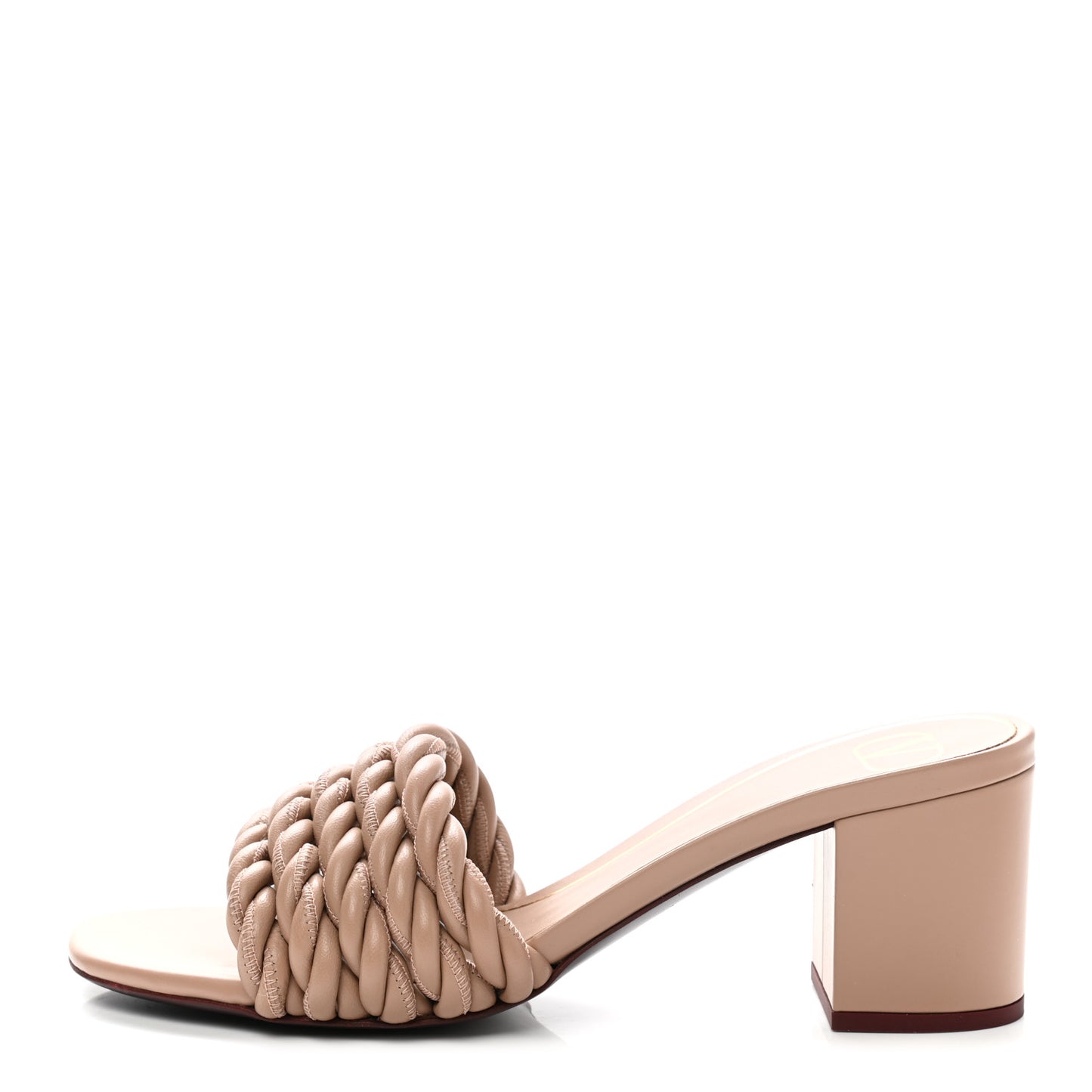 Nappa Rope 60mm Slide Sandals 38.5 Rose Cannelle
