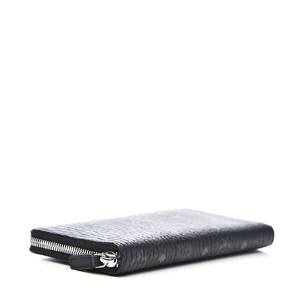 MCM Visetos Large Zip Around Wallet Black 4 of 9