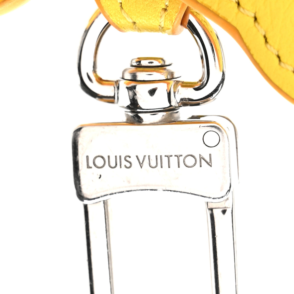Monogram Crab Bag Charm Yellow