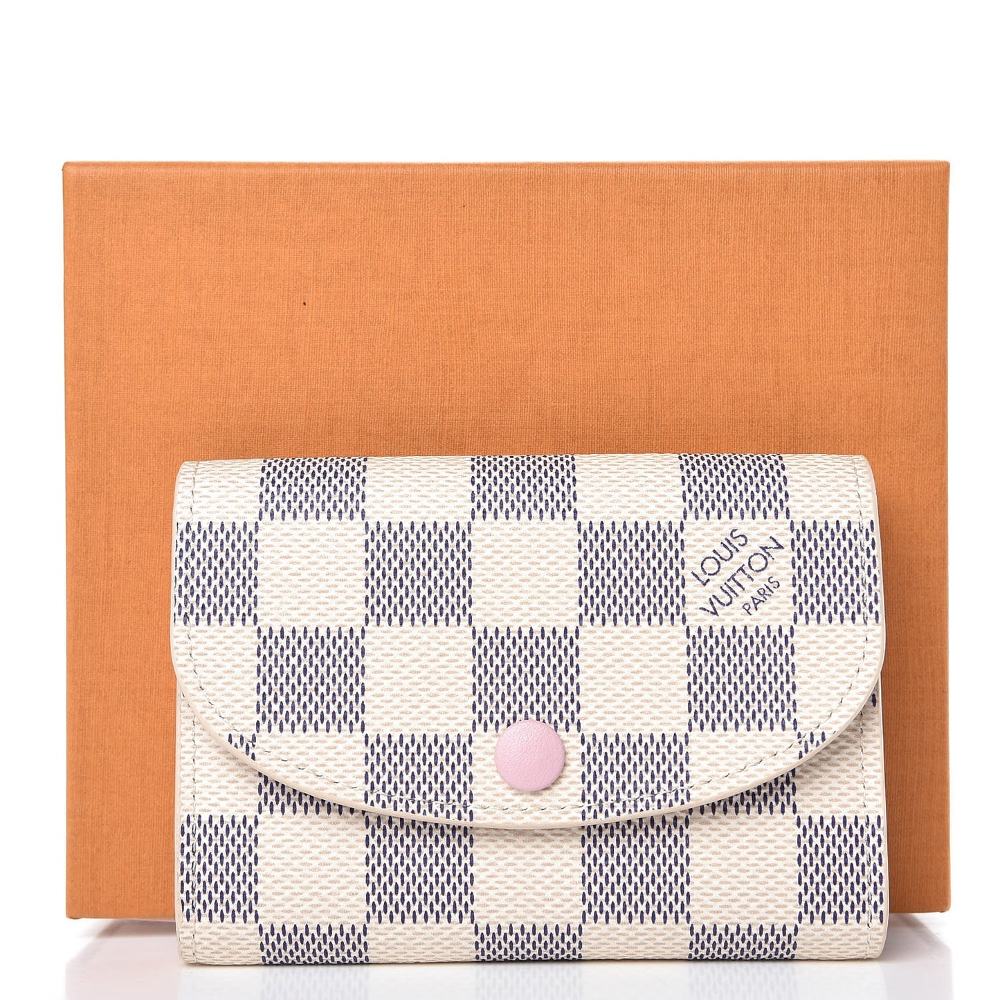 Damier Azur Rosalie Coin Purse Rose Ballerine