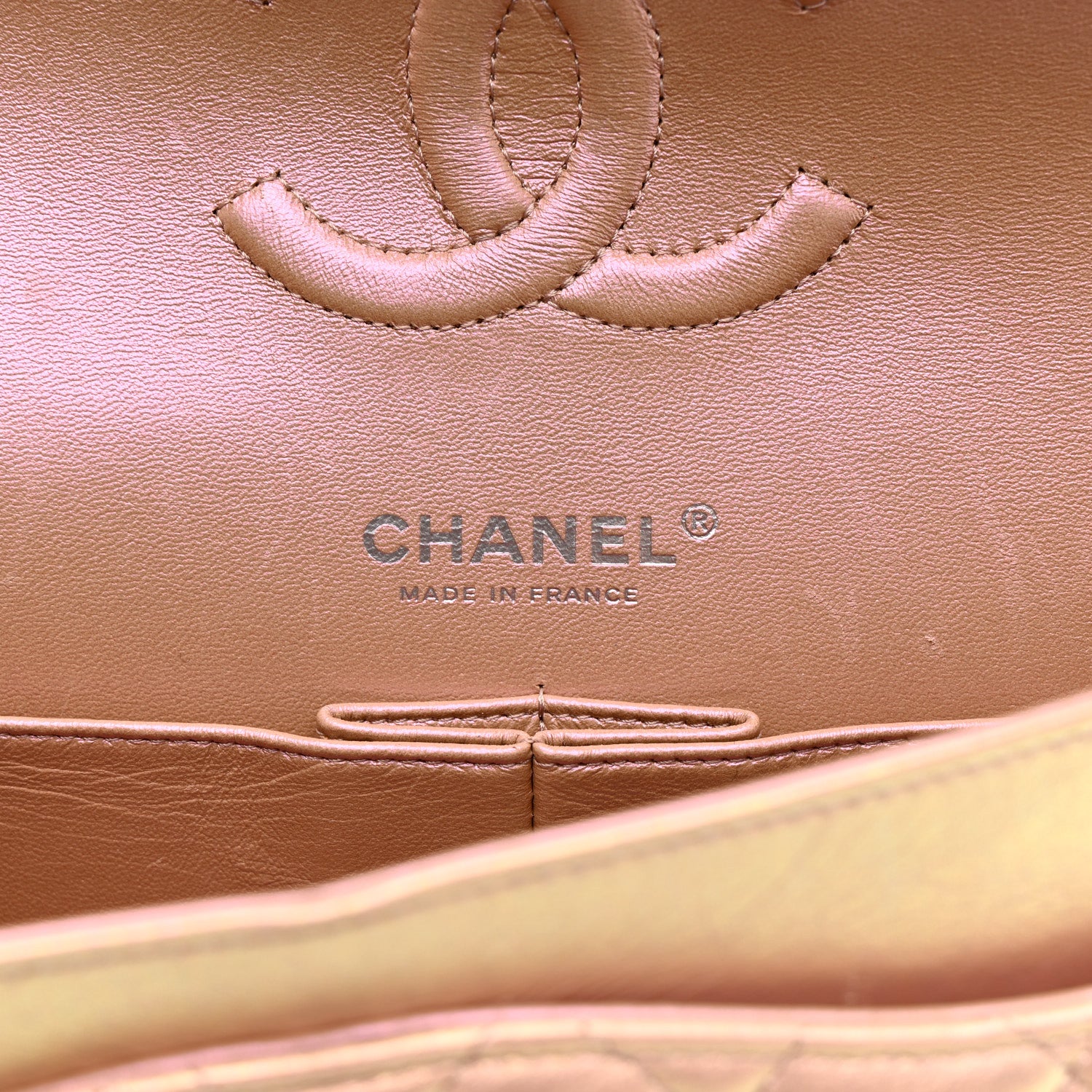 Chanel Iridescent Calfskin Quilted Medium Double Flap Pink 6 of 13