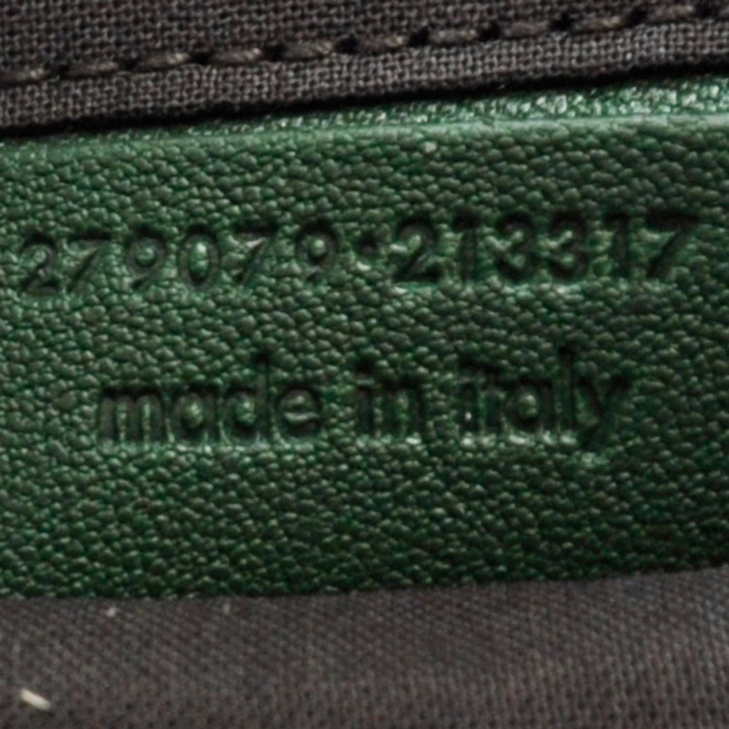 Leather Medium Cabas Chyc Green