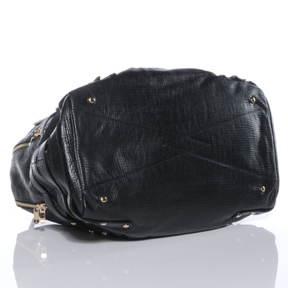 Jimmy Choo Textured Leather Blythe M Handbag Black 4 of 8