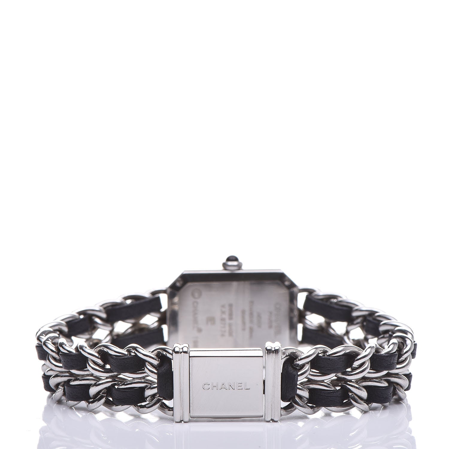 Chanel Stainless Steel Lambskin 20mm Chain Premiere Quartz Watch XL 4 of 6