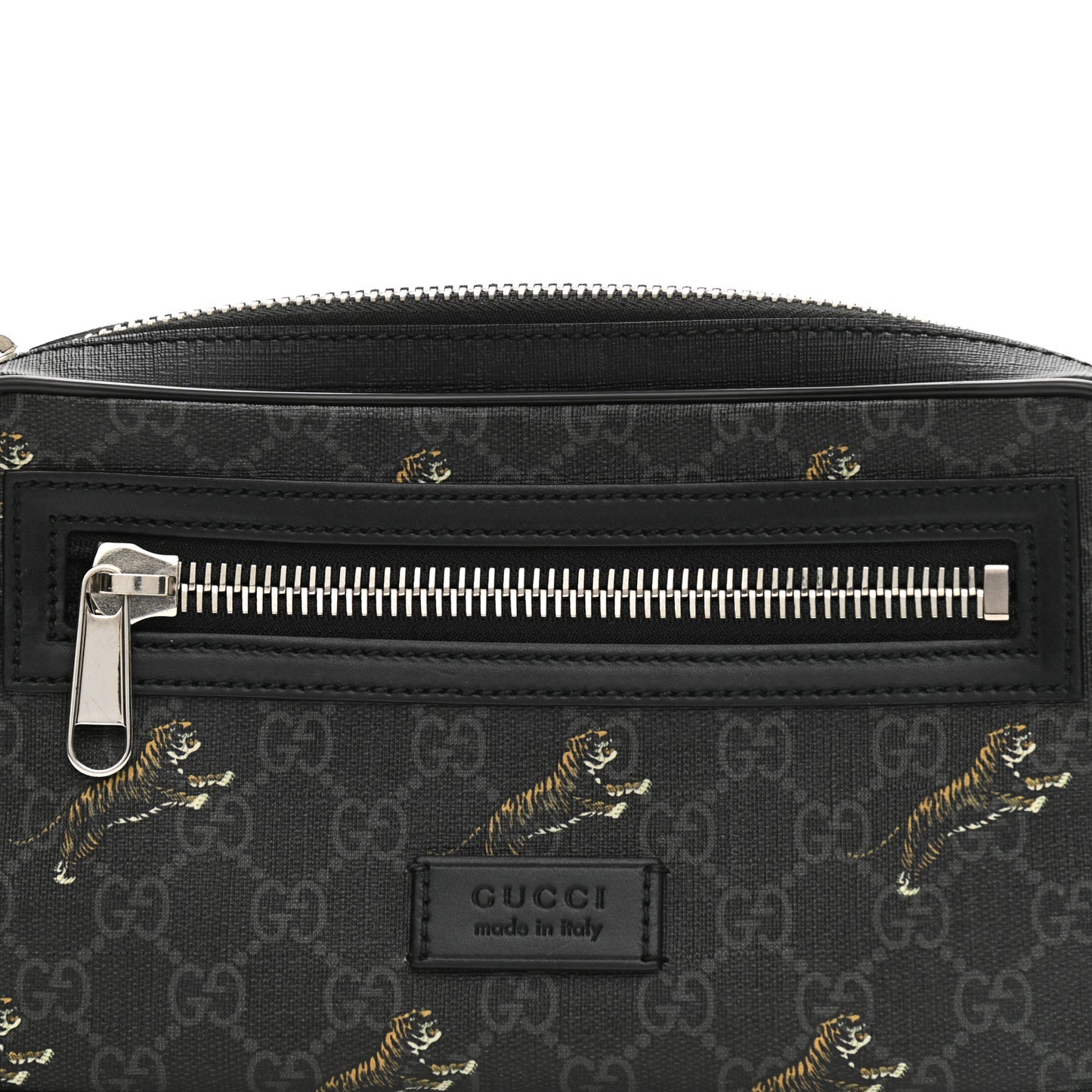 Soft GG Supreme Monogram Tigers Belt Bag Black Multicolor